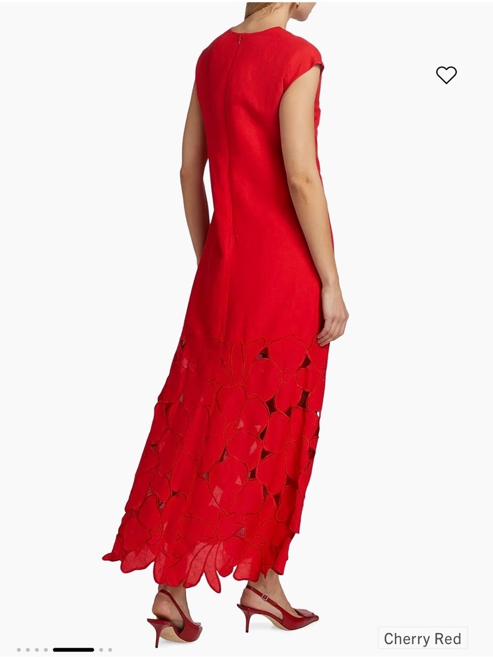 SACHIN & BABI Sabette Maxi Dress size 0 cherry cutout shirt dress. - Picture 7 of 17